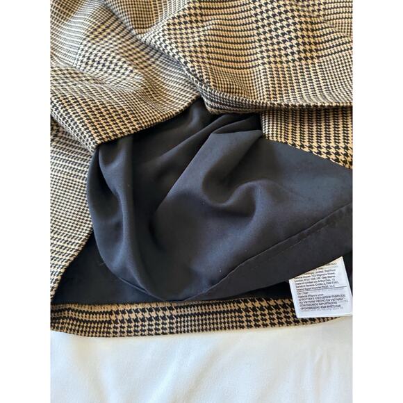 Banana Republic Brown Plaid Sleeveless Dress Women Sz 4 Academia Gingham Preppy - Picture 7 of 8